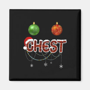 Christmas Chest Nuts Chestnuts Xmas Couple Matchin Magnet
