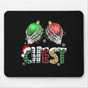 Christmas Chest Nuts Chestnuts Xmas Couple Matchin Mouse Mat
