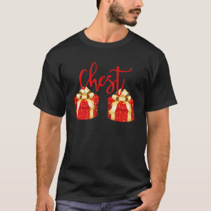 Christmas Chest Nuts Christmas Couple Mr and Mrs L T-Shirt
