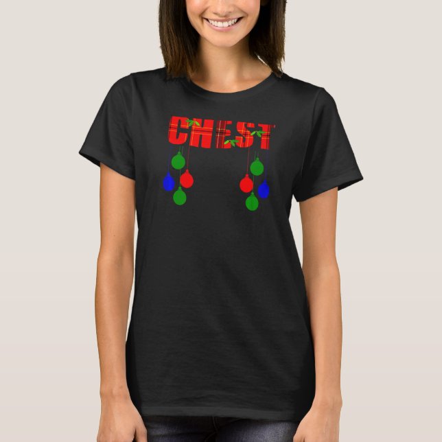 Christmas Chest Nuts Funny Matching Premium T-Shirt (Front)