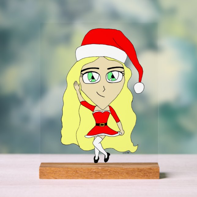 Christmas chibi acrylic sign (Neutral)