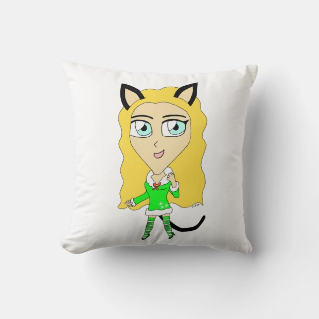 Christmas chibi    cushion (Front)