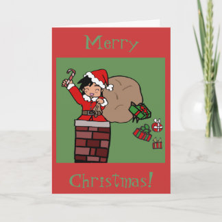 Christmas chibi holiday card