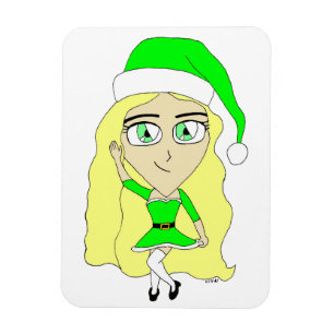 Christmas chibi    magnet