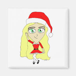 Christmas chibi magnet