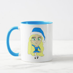 Christmas chibi mug