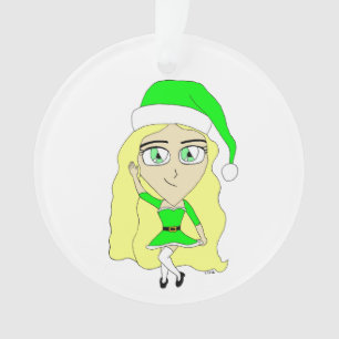 Christmas chibi ornament