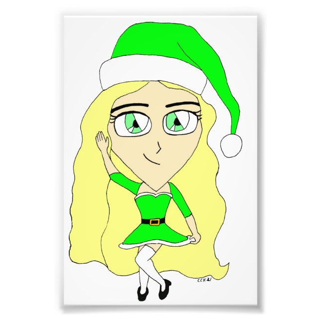 Christmas chibi  photo print (Front)