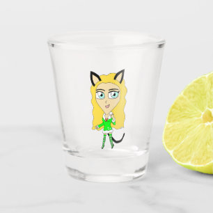 Christmas chibi shot glass