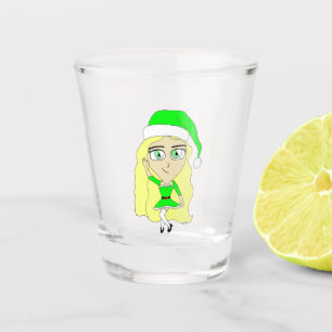 Christmas chibi shot glass
