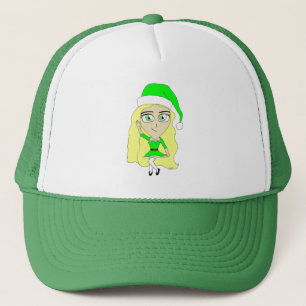 Christmas chibi trucker hat