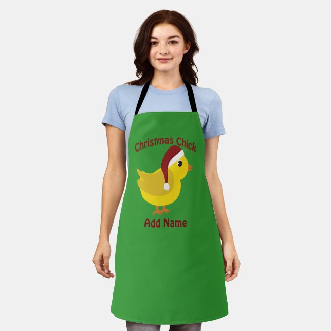 Christmas Chick Apron (Worn)