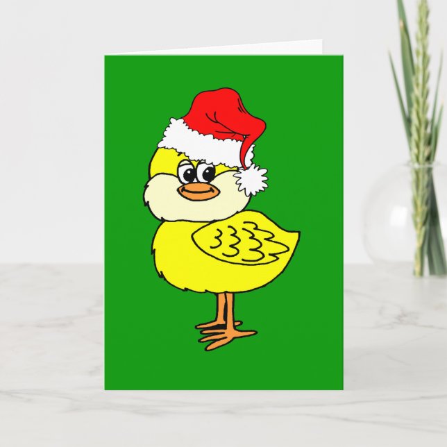 Christmas chick holiday card (Front)