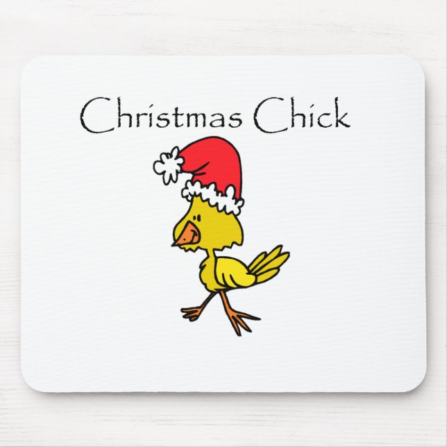 Christmas Chick Tshirts and Gifts Mouse Mat (Front)