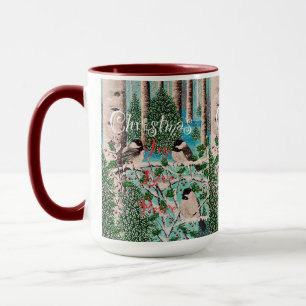 Christmas Chickadee Chatter Mug