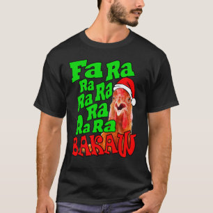 Christmas Chicken Caroling Ugly Christmas Knitted T-Shirt