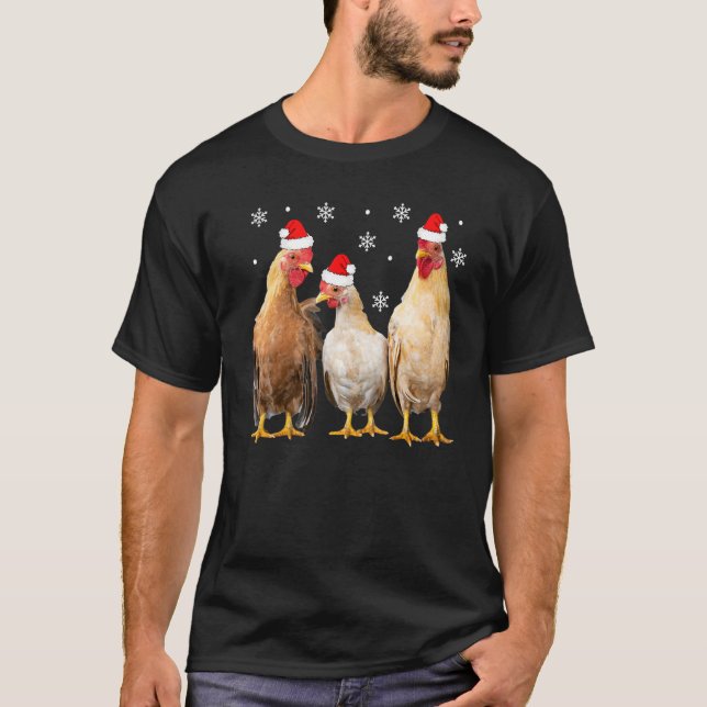 Christmas Chicken  Kids Matching Family Chicken Pa T-Shirt (Front)