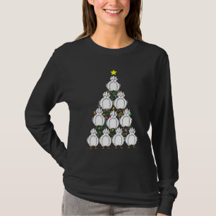 Christmas Chicken Tree Christmas Matching Pajama T-Shirt