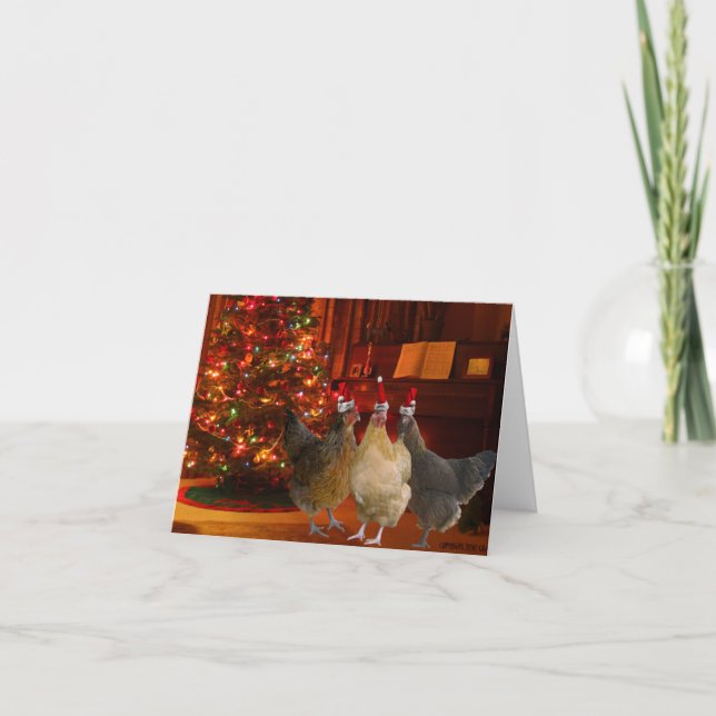 Christmas Chickens Holiday Card (Front)