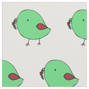 Christmas chicks fabric