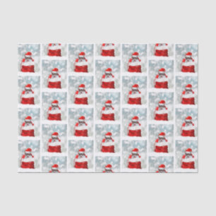 Christmas chihuahua dog tissue paper