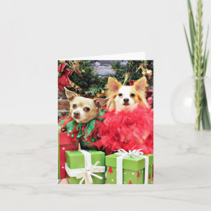 Christmas - Chihuahua - Miles and Ivy Holiday Card