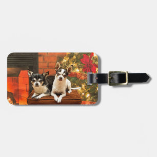 Christmas Chihuahua’s Luggage Tag