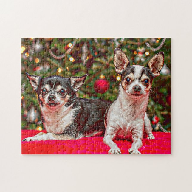 Christmas Chihuahua's Jigsaw Puzzle (Horizontal)
