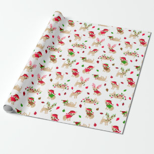 Christmas Chihuahuas Wrapping Paper