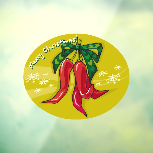 Christmas Chilli Peppers Window Cling (Sheet 3)