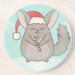christmas chinchillas coaster