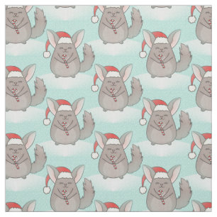 christmas chinchillas xmas fabric