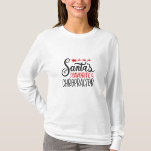Christmas Chiropractor Santas Favourite T-Shirt