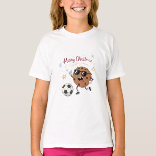 Christmas Chocolate Cookie and Soccer Ball T-Shirt