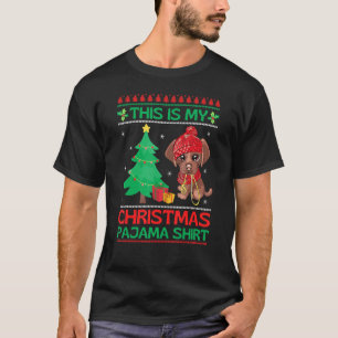 Christmas Chocolate Lab Matching Family Pyjamas La T-Shirt