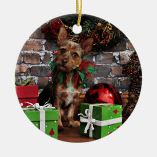 Christmas - Chorkie - Toby Ceramic Tree Decoration