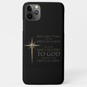 Christmas Christian Faith Star: Birth & Cross iPhone 11 Pro Max Case