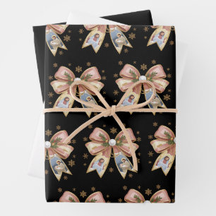 Christmas Christian Nativity Scene Coquette Jesus Wrapping Paper Sheet