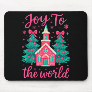 Christmas Christian Nativity Scene Joy To The Worl Mouse Mat
