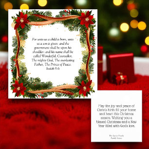 Christmas Christian Personalised Holiday Card