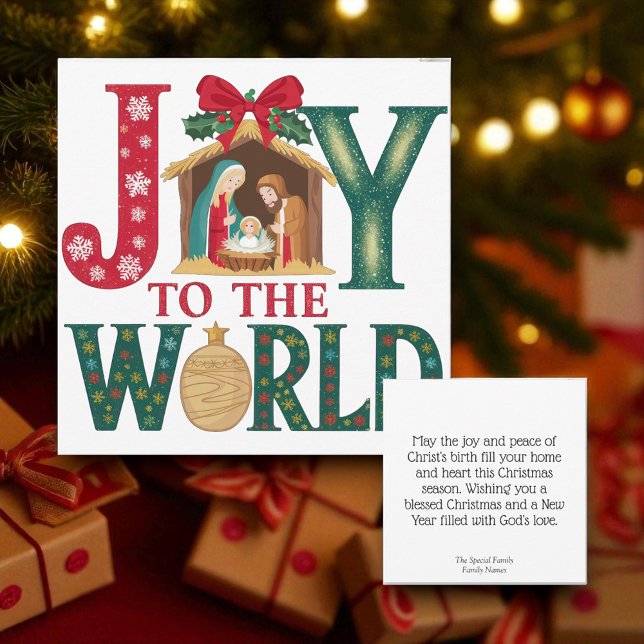 Christmas Christian Personalised Holiday Card (Creator Uploaded)