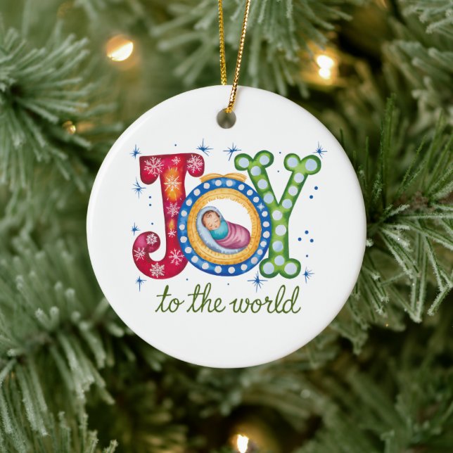 Christmas Christian Personalised Holiday Ceramic Tree Decoration (Tree)