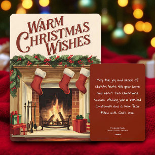 Christmas Christian Personalised Vintage Card