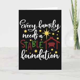 Christmas Christian Saying Religious Quote Family Card