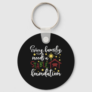 Christmas Christian Saying Religious Quote Family Key Ring