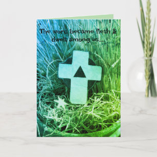 Christmas Christian "the Word became flesh” Xmas Thank You Card