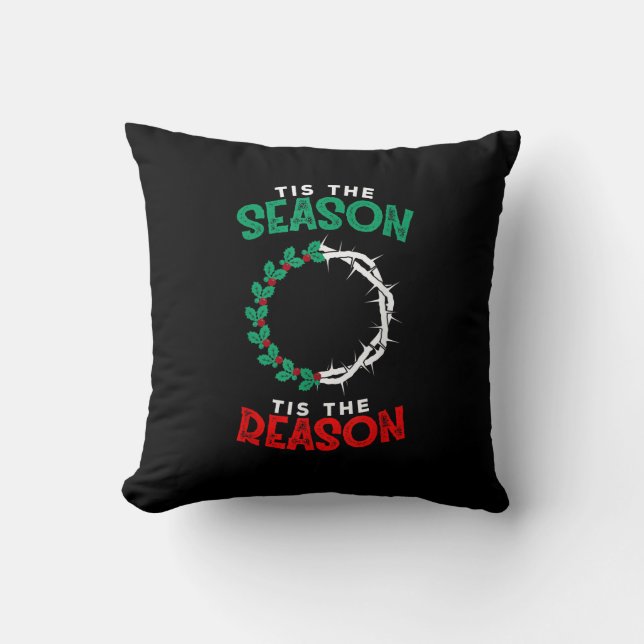 Christmas Christian - Tis The Season Cushion (Front)