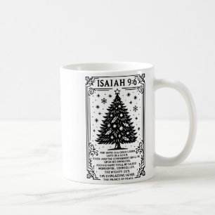 Christmas Christian Tree To Us A Child Is Born Isa Coffee Mug