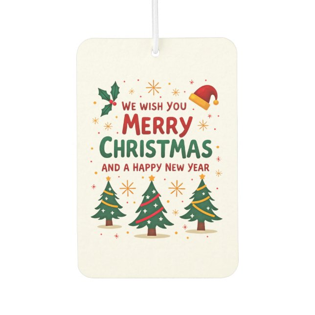 Christmas Christmas Christmas Christmas Christmas  Car Air Freshener (Front)