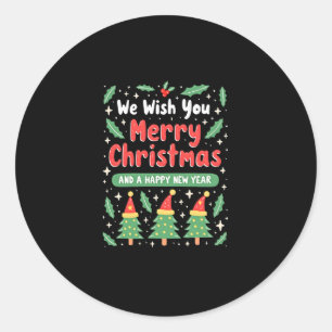 Christmas Christmas Christmas Christmas Christmas Classic Round Sticker